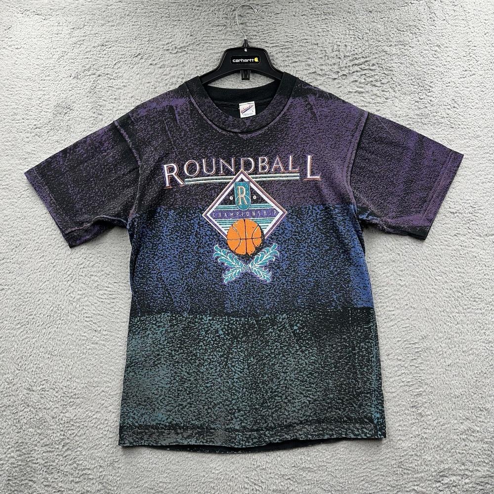 Vintage Y2K EA Sports Game Promo Roundball Classic Shirt Adidas L Basketball NBA